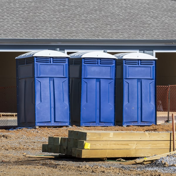 what is the expected delivery and pickup timeframe for the portable restrooms in Lower Tyrone